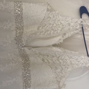 White wedding gown